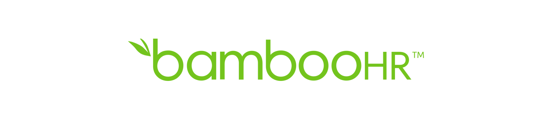 bambooHR logo with green text and leaf graphic, representing HR software solutions, professional HR management branding